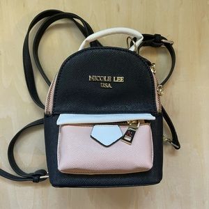 New Nicole Lee Mini Colorblock Backpack